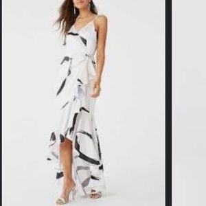 Forever 21 Abstract Print Wrap Dress